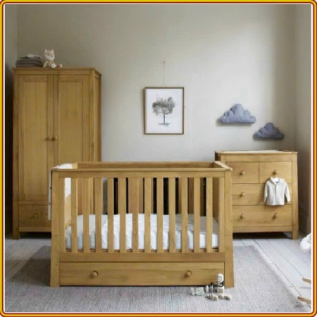 Oak Baby : Nôi + Giường Cũi - Đa Chức Năng 